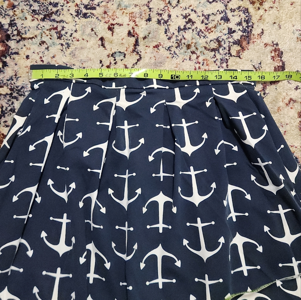Sailor Sailor Just Madras Regatta Skirt Blue White Size Medium - Picture 11 of 12